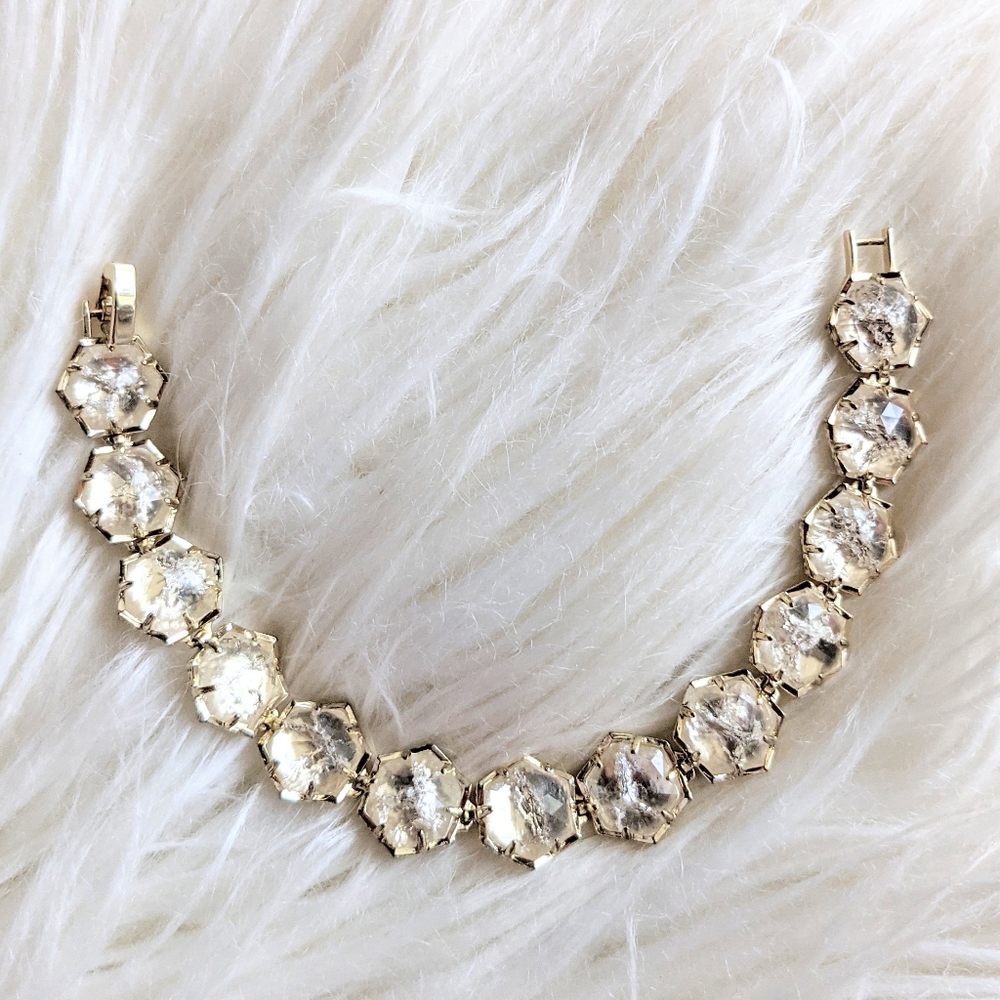 Kendra Scott Grace Crackle Clear Glass